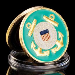 Moeda do Desafio da Guarda Costeira dos Estados Unidos, Lembranças e Presentes Banhados a Ouro, Moeda Comemorativa da Marinha dos EUA - Image 2
