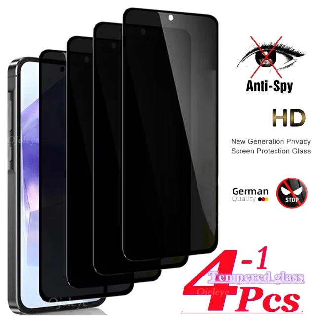Protetor de Tela Privacidade Samsung A06 A15 5G A16 A14 A13 A12 A05 A05s A04 A71 A72 A73 A70 A10 A10s Vidro Temperado Anti-Espião