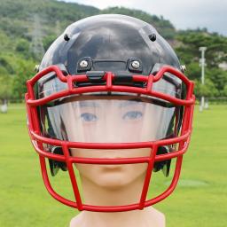 Viseira clara do capacete do futebol do Anti-Fog, viseiras transparentes do protetor do olho do rugby com grampos, vendas Today - Image 4
