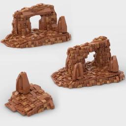 Blocos de Construção MOC da Cena do Deserto, Tijolos Modulares do Modelo de Filme, Tijolos de Grande Paisagem, Montagem de Tecnologia, Presentes de Natal - Image 5