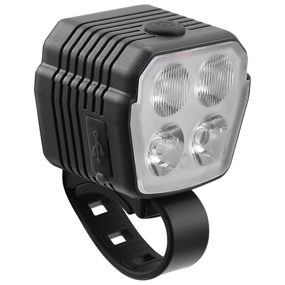 Bicicleta LED Luz Frontal com Chifre, Farol de Bicicleta, Carregamento USB, Acessórios de Ciclismo, 2 em 1, 7 Modos de Luz - Image 1