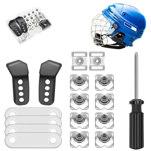 Kits de Reparo para Capacetes: 31 Unidades com Viseiras, Clipe, Tiras de Queixo e Acessórios Completo