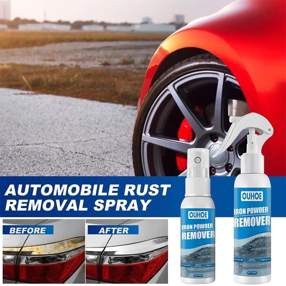 Spray Removedor De Ferrugem De Carro, Limpador De Tintas De Metal, Limpeza De Pó De Ferro De Manutenção De Carro, 100ml - Image 1