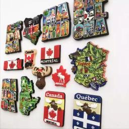 Magnetic Frigorífico Adesivo, Creative Cola Gotejamento, Turismo Decoração Comemorativa, Artesanato Presente, Canadá Espanha França e Quênia - Image 3