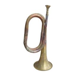 Instrumento musical de corneta de marcha estilo clássico de 12,60 polegadas Scout Bugle soprando - Image 2