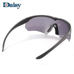 Óculos de segurança tático com lente intercambiável, Outdoor Proteção UV Goggles, Caça, Airsoft, Tiro, Caminhadas, 3 Lens - Image 3