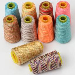 Arco-íris Cor Linha De Costura, Fio para Mão Quilting, Bordado, Ferramenta De Fio De Fibra, Acessórios De Costura De Mão, 402, 3000 Yard - Image 2