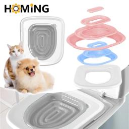 Kit De Treinamento De Banheiro De Plástico Para Gatos, Tapete Reutilizável De Litter De Gato, Treinador De Banheiro, Limpeza De Banheiro, Comportamento, Produto para Cachorro - Image 1