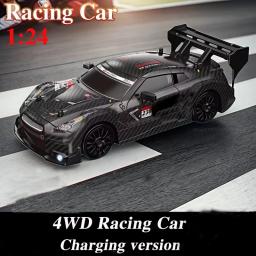 Alta velocidade 1:24 controle remoto racer rápido 4wd recarregável carro de deriva com controle 2.4ghz aventura de corrida para meninos kit presente agora - Image 3