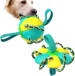 Four Seasons Universal Outdoor Fun Pet Dog Training Frisbee, Metamorfose Bola, interativo, mastigação, dente moagem brinquedo, Novo - Image 2