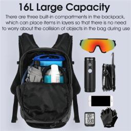 Bicicleta OCIDENTAL-Ultraleve Ciclismo Hidratação Mochila, Grande Capacidade, Bolsa De Água De Bicicleta, MTB, Road Bike, Caminhadas, Escalada, 16L - Image 4