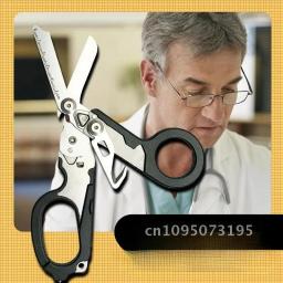 Multifuncional leatherman raptor primeiros socorros tático dobrável tesoura ferramenta de sobrevivência ao ar livre combinação tesoura tática - Image 4