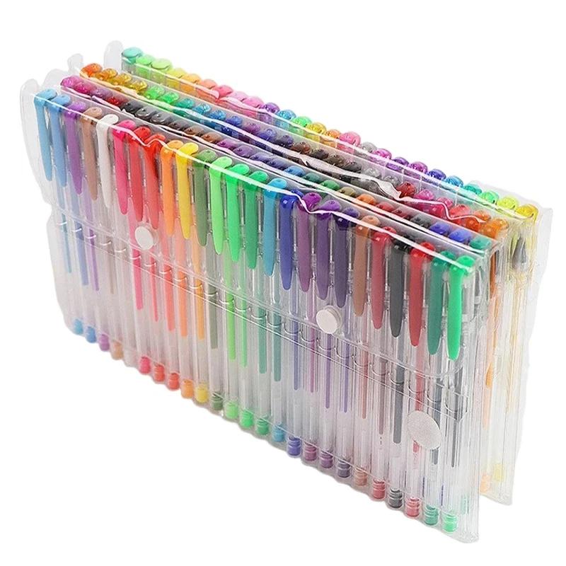 Conjunto de canetas gel coloridas para colorir livros, desenho Doodle artesanato, Scrapbook Journaling Planner, material escolar, 100pcs - Image 1