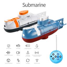 Mini rc submarino 0.1 m/s velocidade barco de controle remoto à prova dwaterproof água brinquedo mergulho modelo simulação para crianças presente natal presente ano novo - Image 1