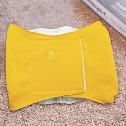 Moda Pet Fralda Pano Algodão Pet Underwear Adesivo Fácil-limpeza Masculino Dog Fralda Wrap - Image 1