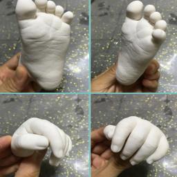3D Mão e Pé Impressão Molde, Clone Mold Powder, Kit De Fundição De Gesso, Pegadas De Mão, Modelo Memorial, Lembrança Do Bebê, DIY - Image 6