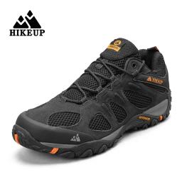 Hikeup-Respirável Splashproof Outdoor Caminhada Sapatos para Homens, Esporte de Escalada, Caça Trekking Sneaker - Image 4