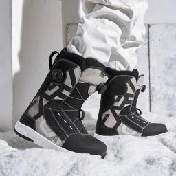 CARV-Sapatos de snowboard Double Boa para homens e mulheres, sapatos profissionais de patinação de uma palavra, alta dureza, equipamento de esqui - Image 3