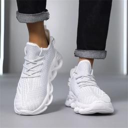 Tênis respirável masculino, calçados esportivos leves, absorção de choque, antiderrapante, casual, ao ar livre, andar, correr, alta qualidade - Image 5