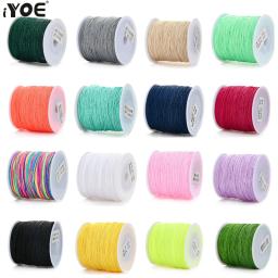 Fio de Nylon para DIY Fazendo Pulseira e Colar, Cord String, Acessórios Artesanais, 28 Cores, 0.8mm, 100m por Rolo - Image 2