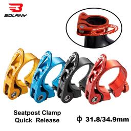 Bolany mtb bicicleta selim braçadeira liberação rápida ultraleve liga de alumínio espigão montagem 31.8mm 34.9mm acessórios ciclismo - Image 1