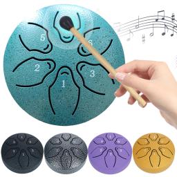 Tambor de Chuva Exterior e Exterior, Instrumento de Percussão, Instrumentos Musicais para Meditação Yoga, Presente Original, 3 em, 6 Notas - Image 2