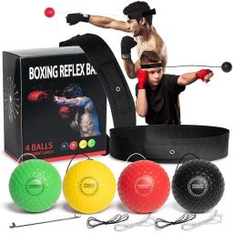 Cabeça montada Boxe Speed Ball, PU Punch Ball, Mão Eye Reaction, Home Sandbag, Muay Thai, Equipamentos de Fitness, Treinamento Sanda - Image 1