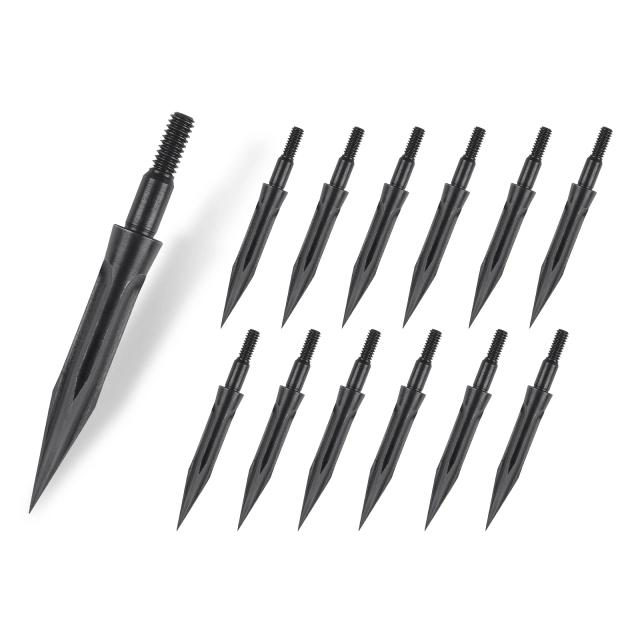 Pontos de Parafuso para Arco e Flecha - Conjunto com 12 Unidades, 125 Grãos, diâmetro 4.9 mm, Acessórios para Seta