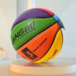 Bola de Basquete Kuangmi para Crianças, Brinquedos Esportivos de Treinamento Infantil, Jogos Infantis, Tamanho 3, 4, 5, 6, 7, 8 Cores - Image 1