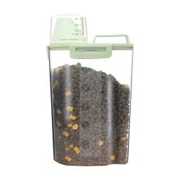 Tanque De Armazenamento De Plástico com Copo de Medição, cão e gato Recipiente de Alimento, Frasco Selado à Prova de Umidade - Image 6