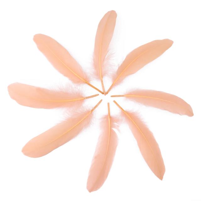 Penas de Ganso Tingidas e Penas de Cisne Naturais para Artesanato e Acessórios de Festa - 15 a 20 cm, 50/100 Peças