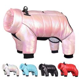 Jaqueta impermeável para cães, roupas para cães pequenos, coleira, macacão de cachorro, casaco de estimação reflexivo, buldogue francês, inverno - Image 1