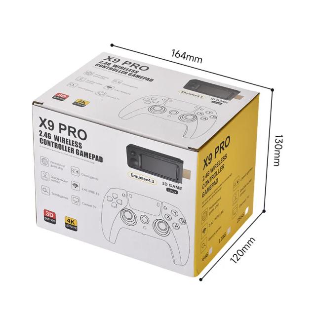 X9 PRO Game Stick 4K HD Retro Console 256GB