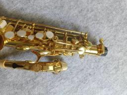 Banhado a ouro Saxofone Alto, E eletroforese plana, instrumento musical profissional, Japão Brand, Novo, YAS-280 - Image 3