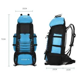 Bolsa de Viagem Grande para Homens e Mulheres Mochila de Acampamento, Caminhadas, Escalada, Esportes de Montanhismo, Bolsa Exterior, Mochila de Ombro 90L - Image 2