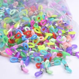 Fivela anti derrapante para óculos, Correntes DIY, Resina Multi-Cores, Final Espetáculo Ajustável, Anel de Óculos de Silicone, 20mm, 10-60Pcs Set - Image 6