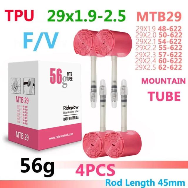 Câmera Ultraleve RideNow TPU MTB 29er para Pneus 29x1.9-2.5