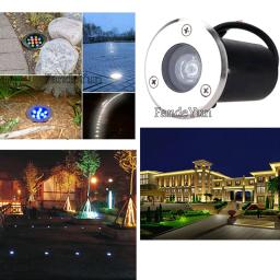 1w 3w 5 7 9 à prova dwaterproof água led luz subterrânea ao ar livre caminho do jardim piso enterrado quintal ponto paisagem ip67 dc12v AC85-265V - Image 6