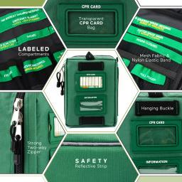 BearHoHo Medium Handy Set completo, vazio kit de primeiros socorros, kits de emergência, esportes ao ar livre, camping, caminhadas, kits táticos de sobrevivência - Image 3