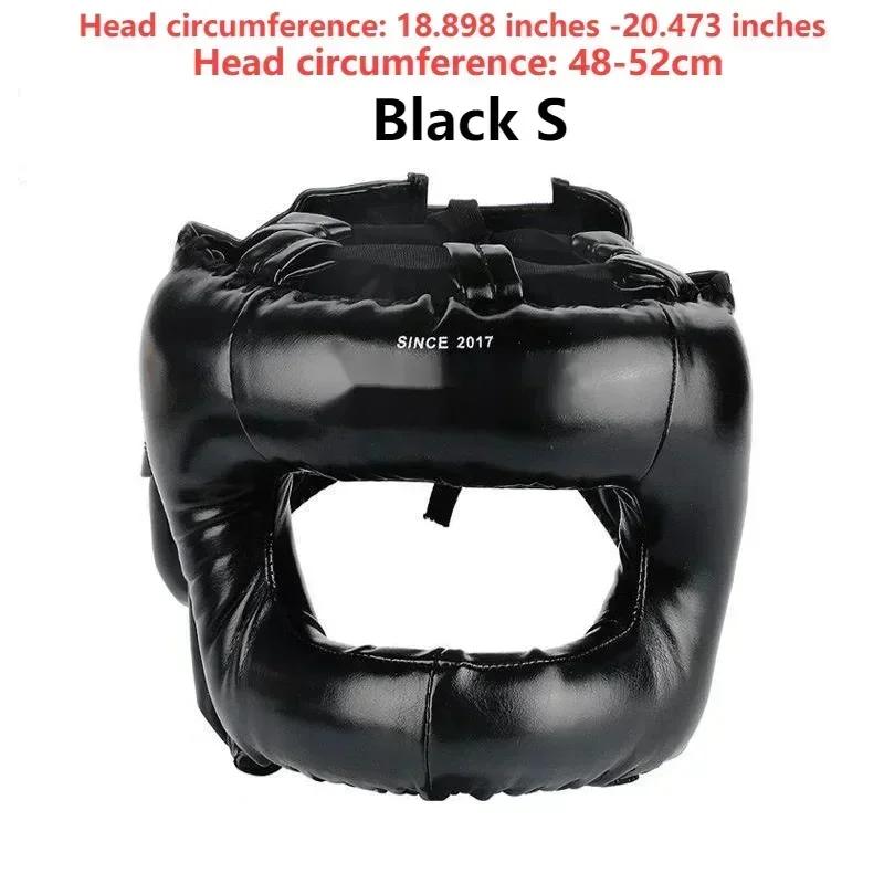 Capacete de Proteção para Cabeça para Boxe e Luta, Feixe Cruzado, Fechado, Ponte Nariz, Treinamento Full Surround, MMA - Image 1