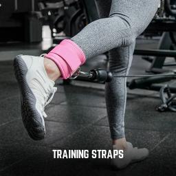 Correias acolchoadas do tornozelo do neopreno ajustável, punhos dobro do anel-D, cinta do treinamento do pé do peso, abdutores de segurança do esporte, correias do Gym - Image 1