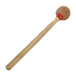 Exército tambor malho com algodão sentiu martelo cabeça, acessório de percussão, Brown Bass Drumsticks, peças de instrumentos musicais, alta qualidade - Image 4