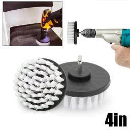 4 Polegada escova de broca macia purificador elétrico escovas disco polidor ferramentas limpeza energia do banheiro para carpetes vidro pneus carro - Image 1