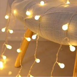 Luzes LED Fairy String para decoração, bolas AA com bateria, festa de casamento, ano novo, natal, casa ao ar livre, quarto, decoração de guirlanda, 1,5 m, 3m - Image 1