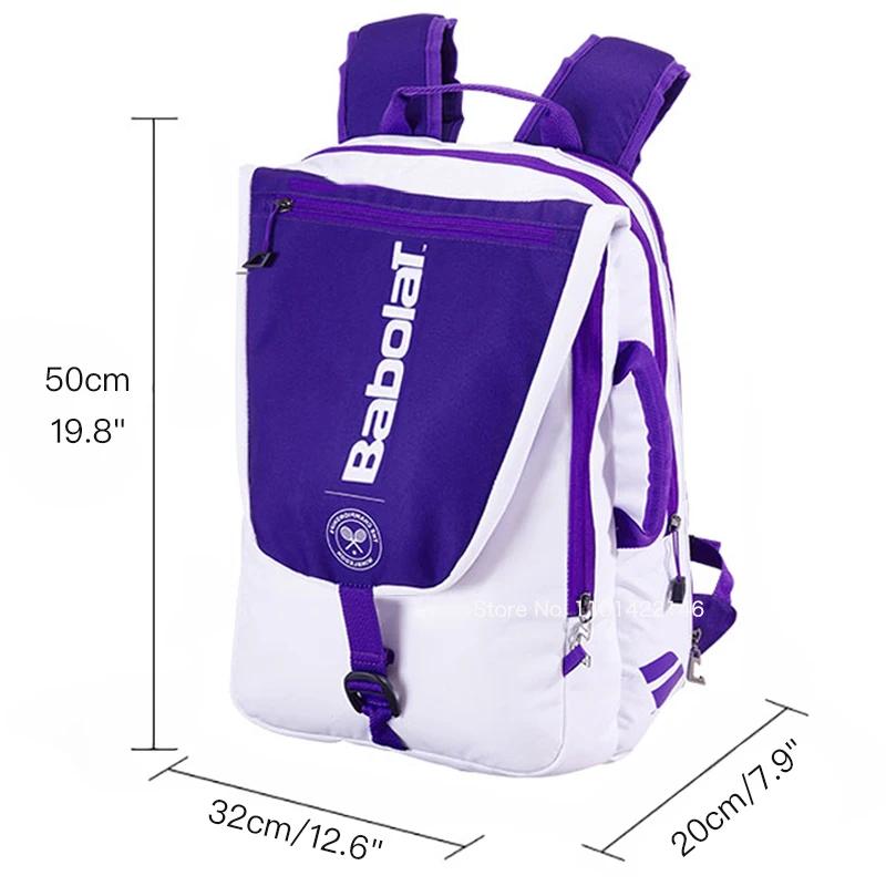 Mochila de tênis Babolat Pure Strike original para mulheres e homens bolsa de raquete comporta para 2 raquetes dobráveis - Image 1