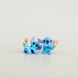 Disney-Lilo e Stitch Brinquedos Colecionáveis, Figuras Anime, Encantos Colecionáveis, Mão com Scrump, Mini GK Modelo PVC, Decoração, 6 peças por conjunto - Image 6