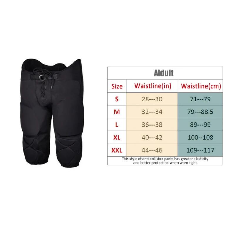 Calça Anti-Colisão com Almofadas, Basebol Integrado, Protetor de Segurança, Quadril e Coxa, Crianças, Jovens, Adultos, Jovens - Image 1