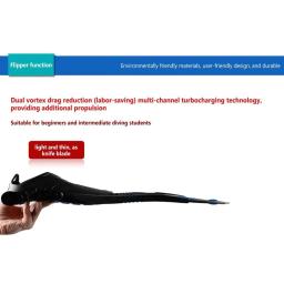 Profissional Snorkeling Pé Mergulho Nadadeiras, nadadeiras Adultas Ajustáveis, Nadadeiras, Equipamentos De Esportes Aquáticos - Image 4