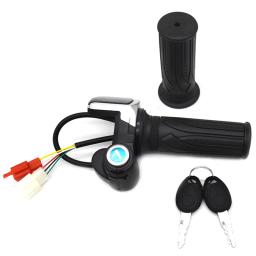Acelerador de bicicleta elétrica 36v48v, acelerador para e-bike/scooter elétrico, acessório, guiador do acelerador com display led - Image 6