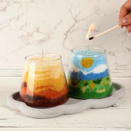 Cera de areia branca 500g/1000g, cera de flor de gelo, faça você mesmo, acessórios de fabricação de velas, floco de neve, vela de cera, pintura de paisagem, copo de areia - Image 5